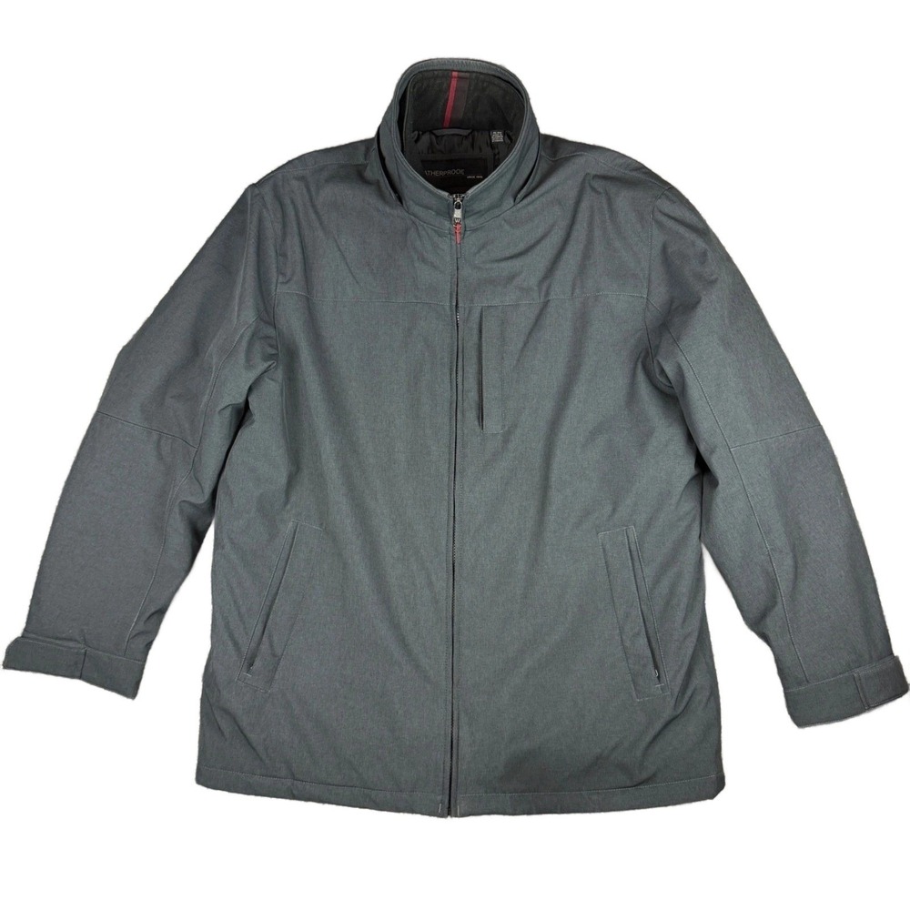 Weatherproof Men's XL Jacket Full Zip Insulated Charcoal Gray Classic Utility‎
